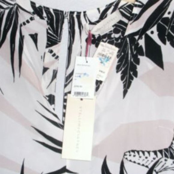 Stella McCartney Tropical Palm Silk Top Blouse 48 - Picture 3 of 6
